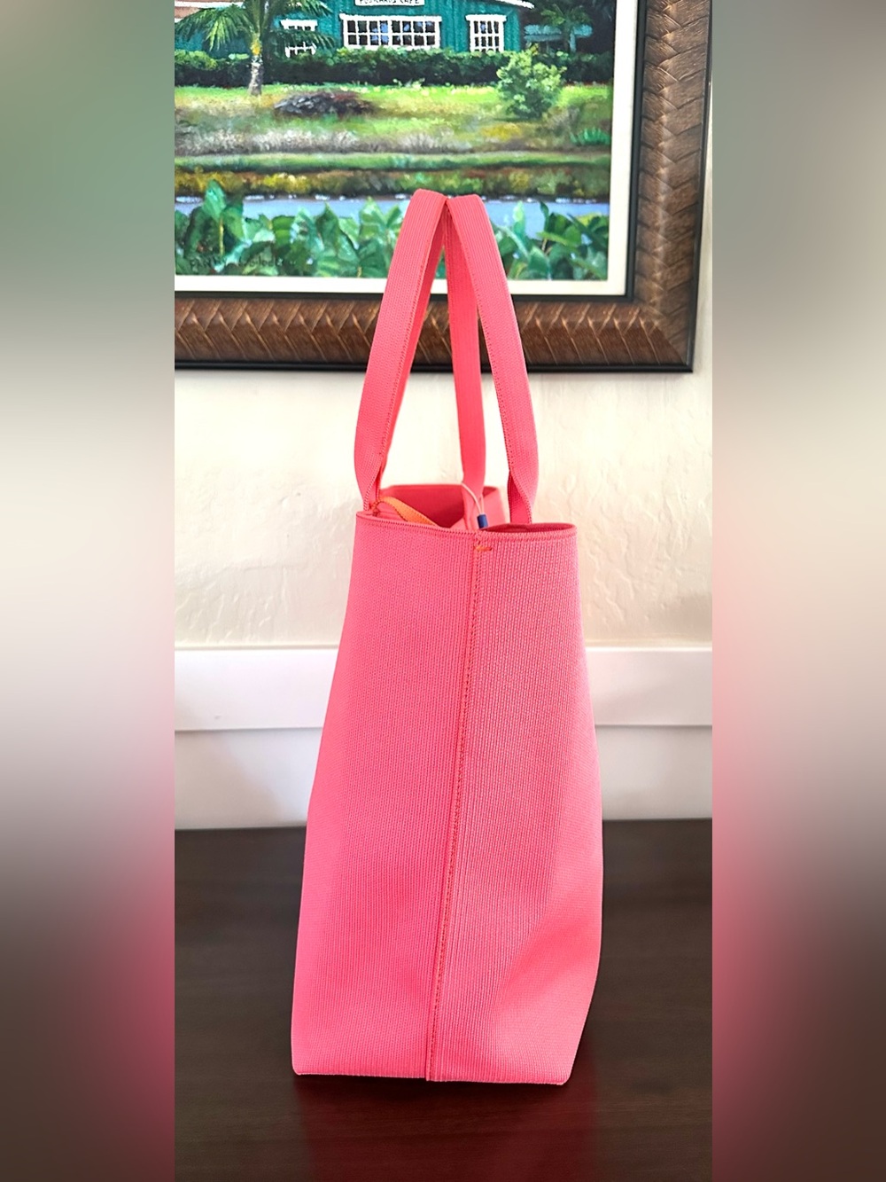 Rothy’s The Lightweight Tote Ruby Grapefruit NWT Authentic w/ Original Box - Picture 3 of 6